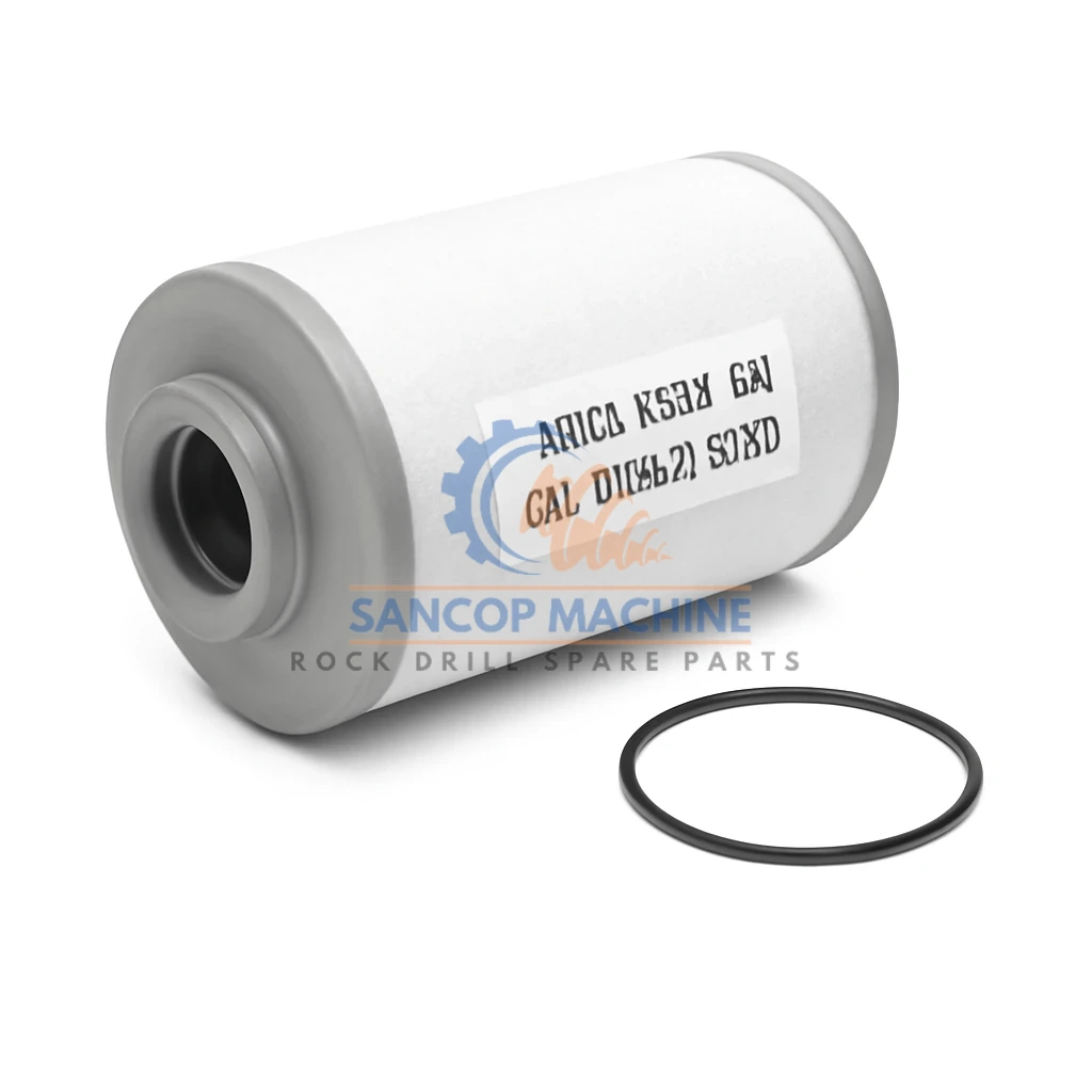 1604 0393 80 Oil Separator. OEM compatible rock drill spare part 1604 0393 80 Oil Separator.