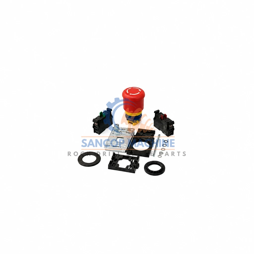 550 471 82 BUTTON EMERGENCY STOP OEM compatible rock drill spare part 550 471 82 BUTTON EMERGENCY STOP