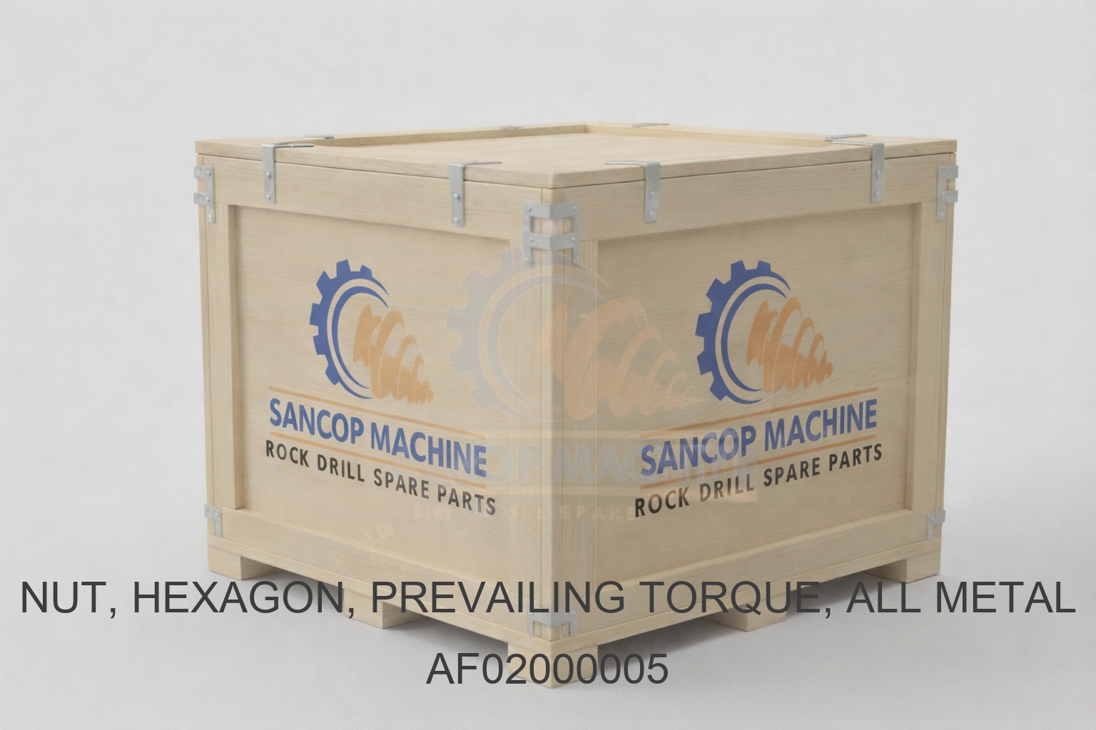 AF02000005 NUT HEXAGON PREVAILING TORQUE ALL METAL OEM compatible rock drill spare part AF02000005 NUT HEXAGON PREVAILING TORQUE ALL METAL